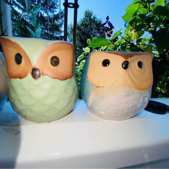 3 Brand New Mini Owl🦉Planters, Great for Mini Live or Faux Succulents or Whatev - Picture 15 of 16
